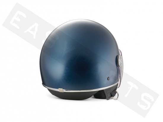 Helm Demi Jet PIAGGIO Mirror BT (Bluetooth) matt blau D12